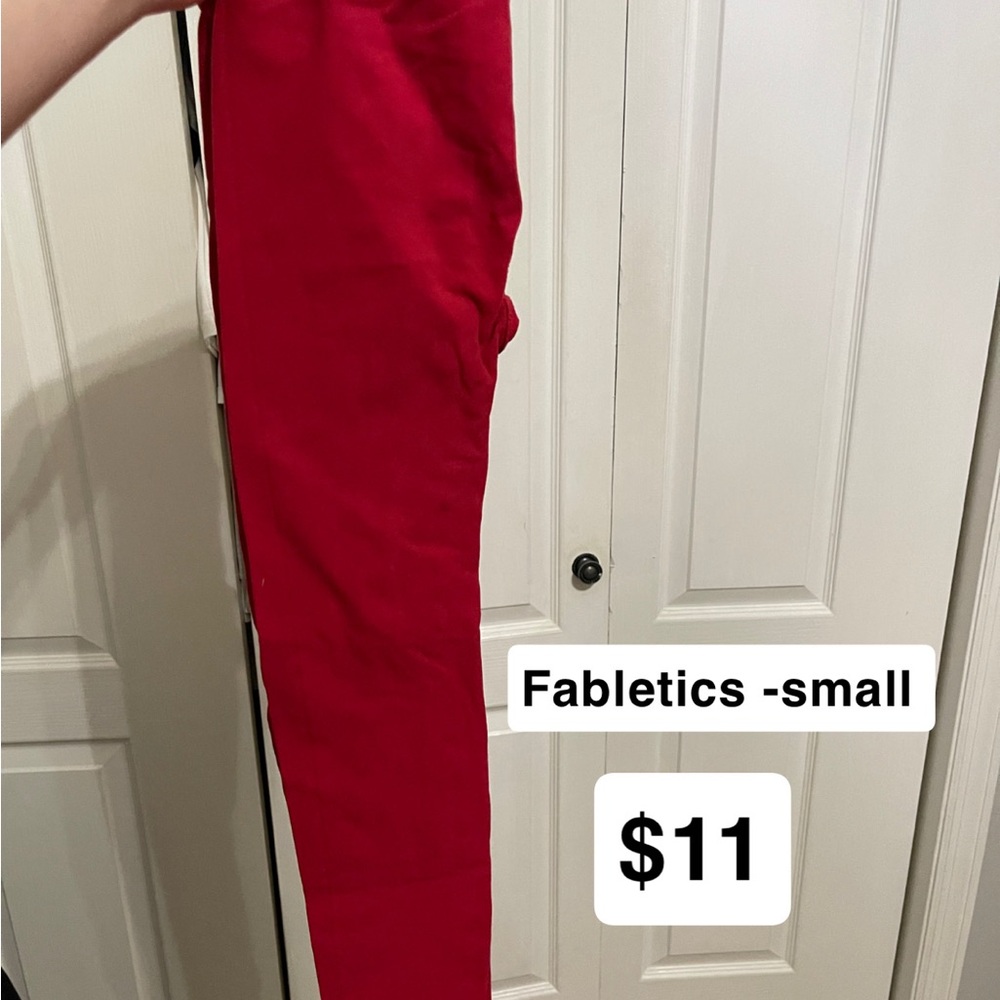 Fabletics Red Leggings - Small